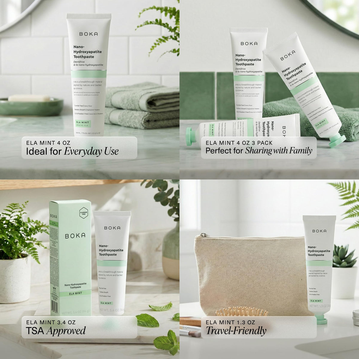 Boka Toothpaste - Fluoride Free, Nano Hydroxyapatite Toothpaste