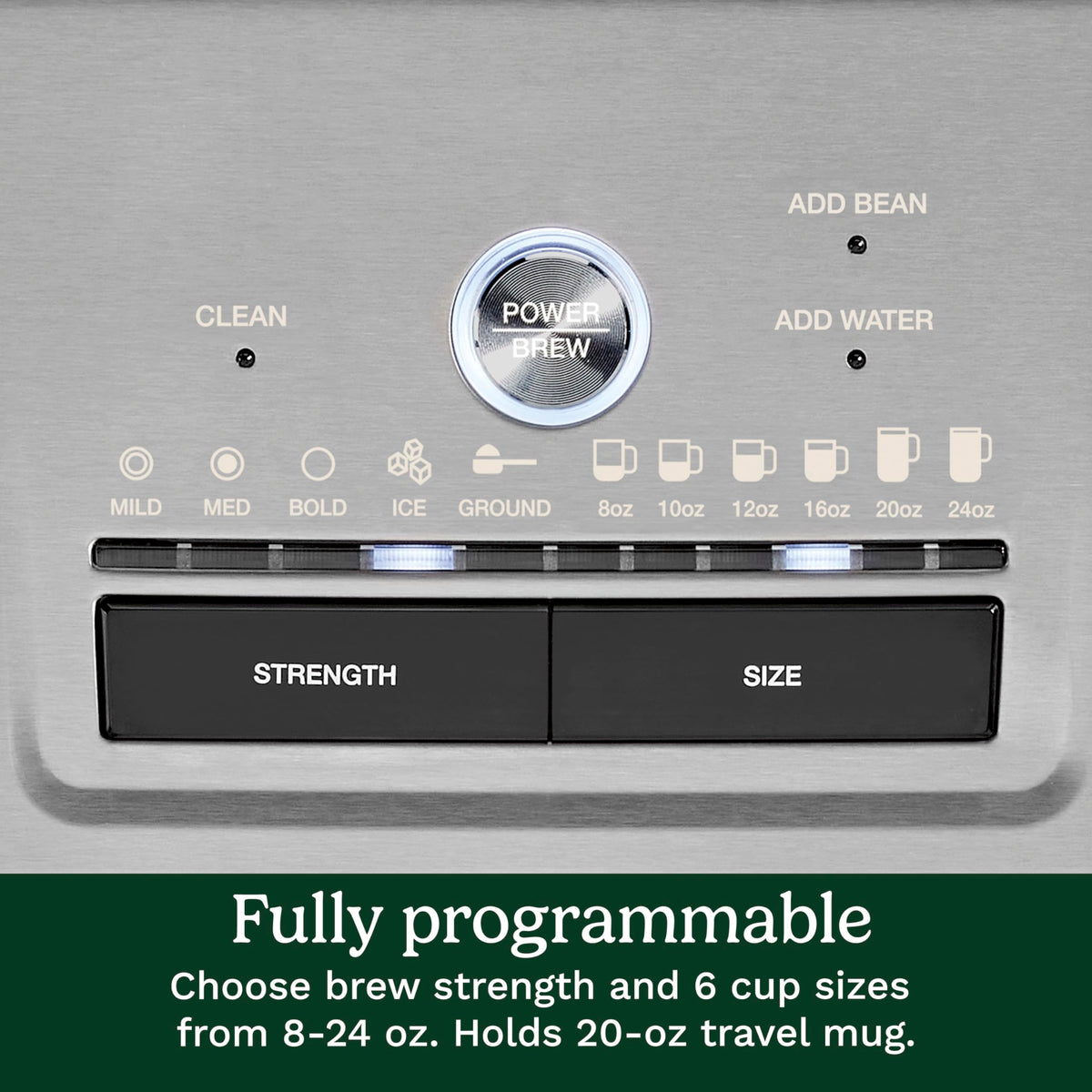 Cuisinart Coffee Maker, Programmable Grind & Brew, Iced & Hot, 8-24 oz