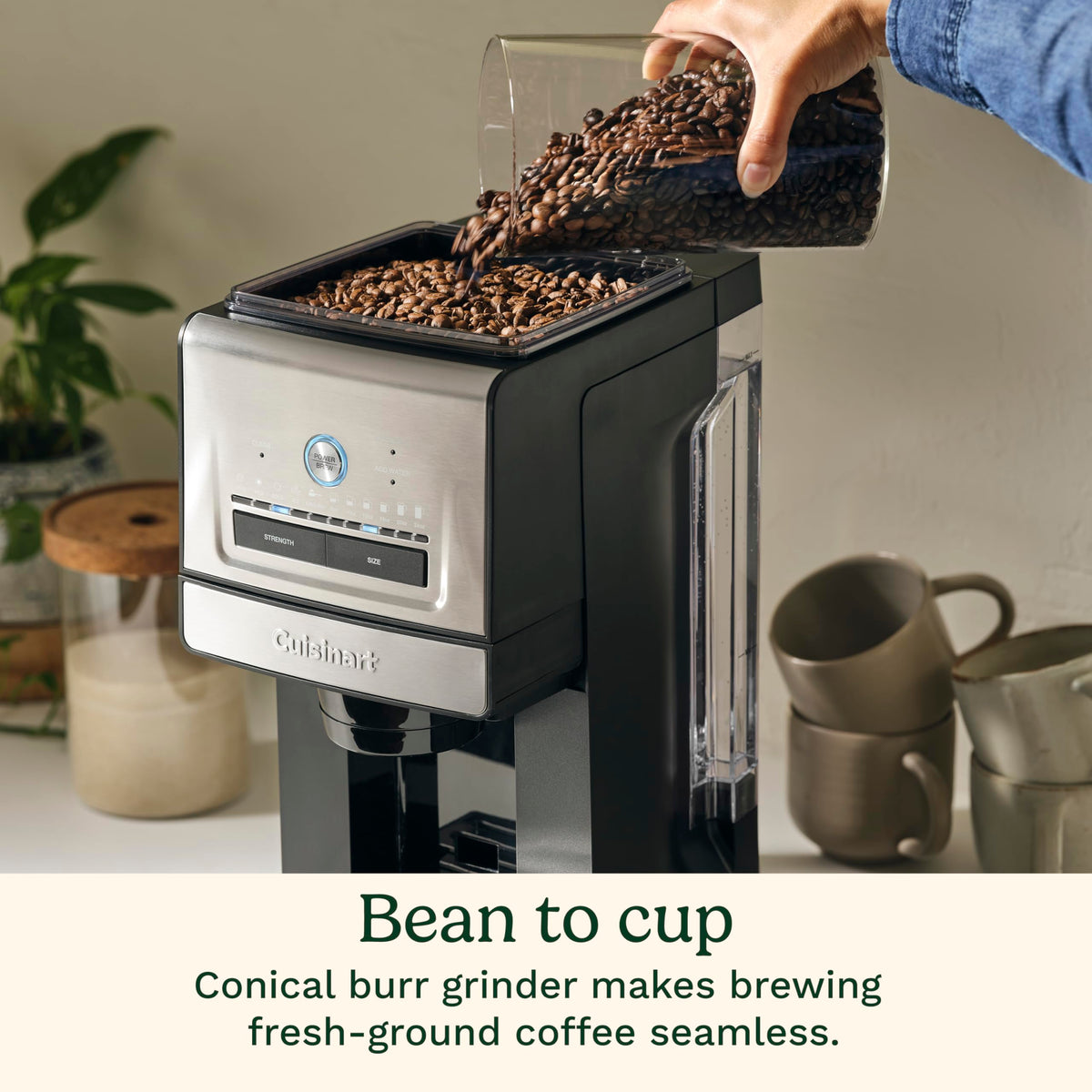 Cuisinart Coffee Maker, Programmable Grind & Brew, Iced & Hot, 8-24 oz
