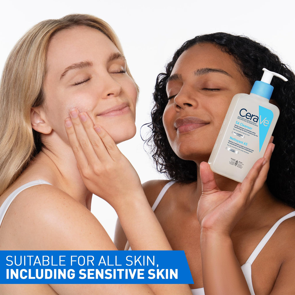 CeraVe Salicylic Acid Cleanser, Renewing Exfoliating Face Wash With Vitamin D for Normal Skin, Fragrance Free, Verified by CeraVe, 473ml