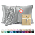 Bedsure Satin Pillow Cases Queen - Similar to Silk Pillowcase 2 Pack Grey