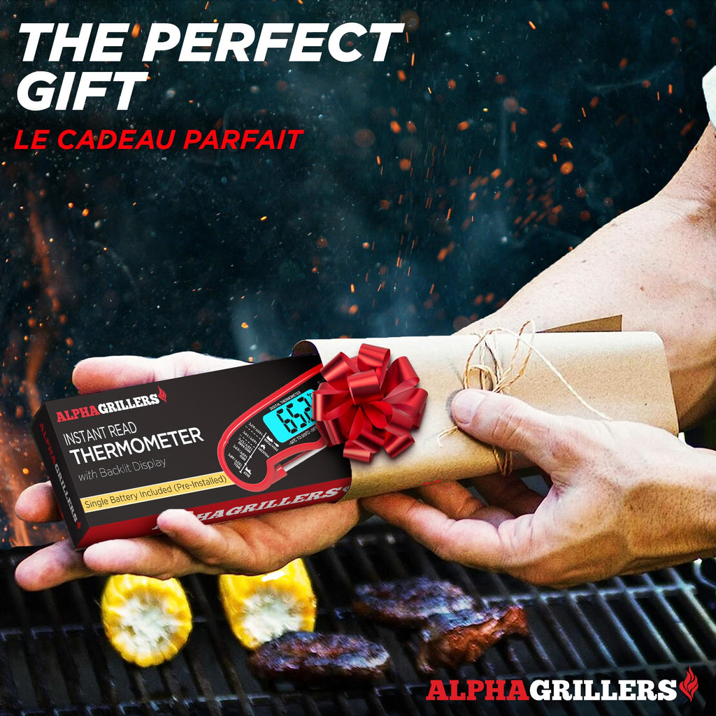 Alpha Grillers Meat Thermometer Digital – Instant Read Food Thermometer
