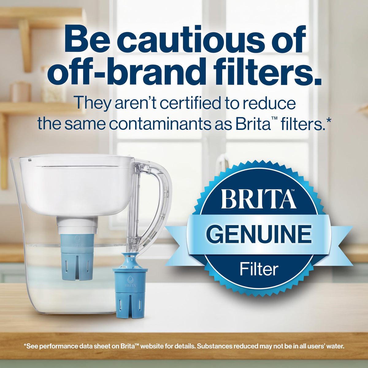 Brita Elite Replacement Filter, Reduces 30+ contaminants while keeping healthy minerals, WQA Certified to reduce Lead, Microplastics, Chromium and Chlorine, Lasts 6 months, 2 Count