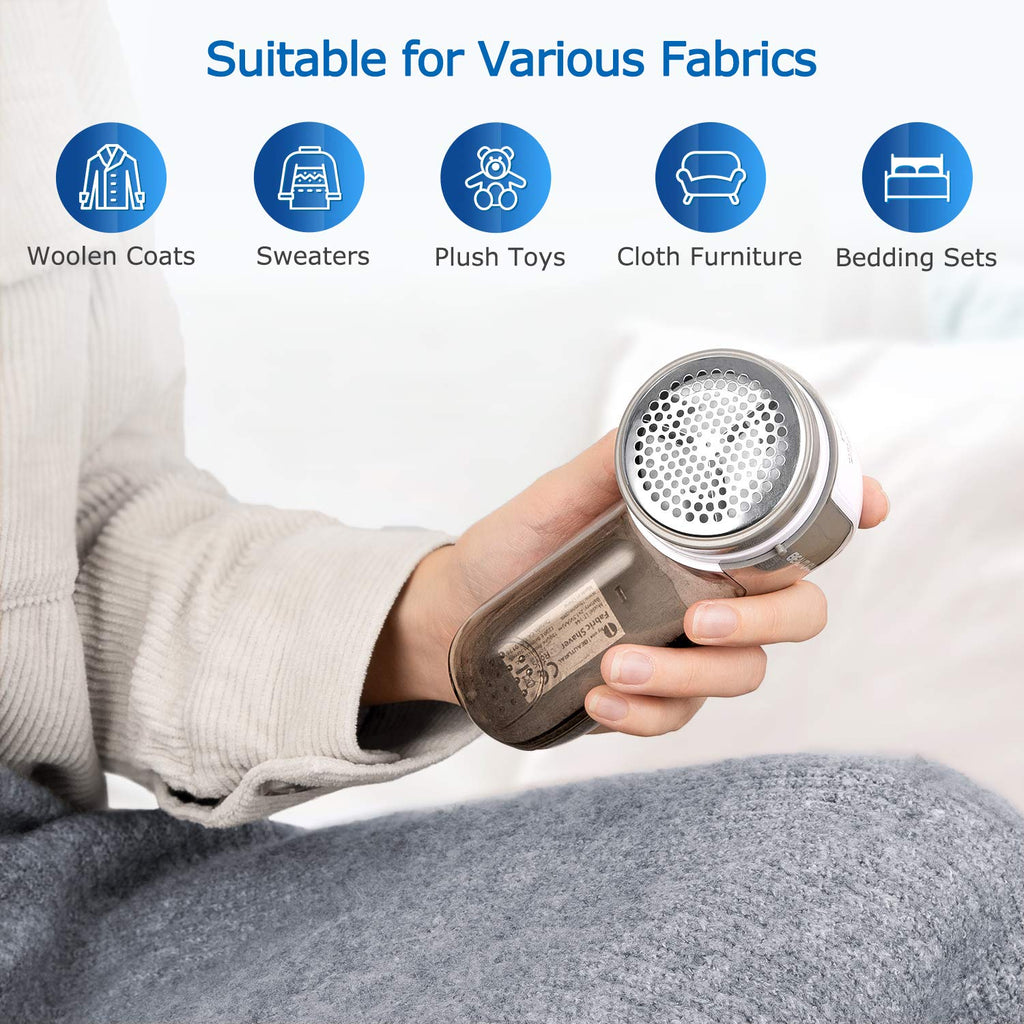 BEAUTURAL Fabric Shaver and Lint Remover, Portable Sweater Defuzzer