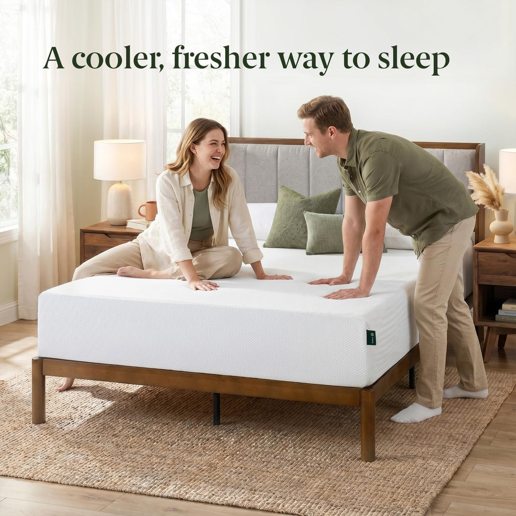 Zinus Full Mattress, 10 Inch Green Tea Cooling Gel Memory Foam, Mattress in a Box, CertiPUR-US Certified with Pressure Relief Cool Sleep, 10 Years Warranty, Full Size