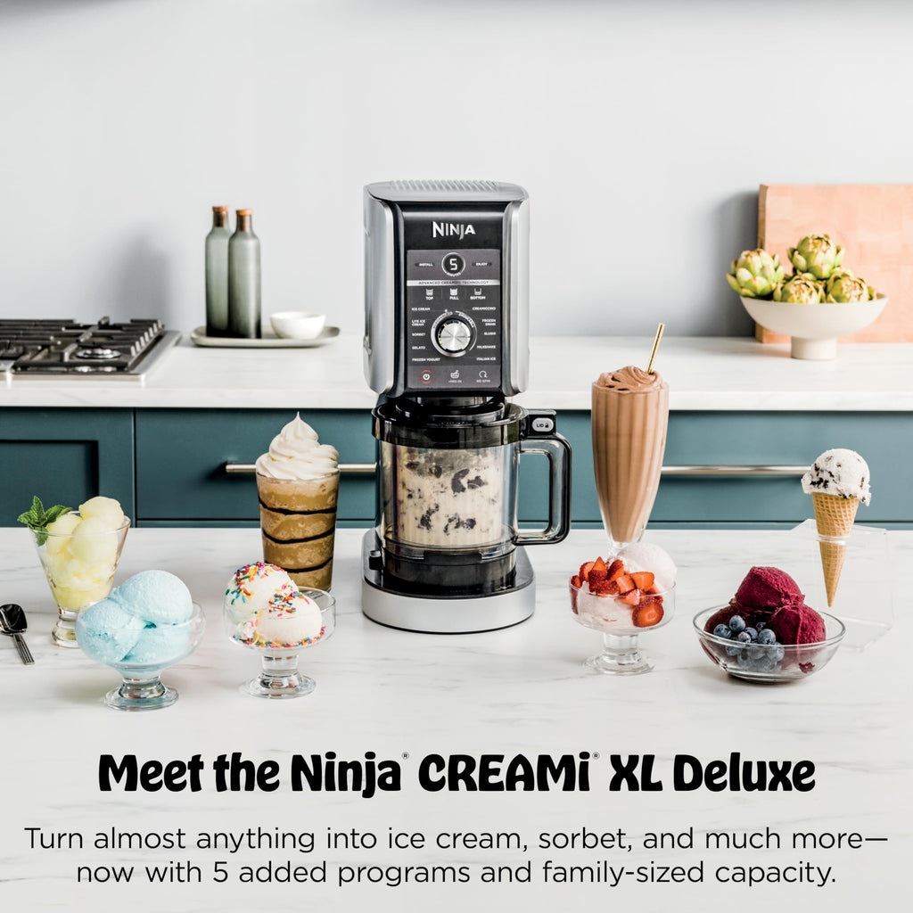 Ninja CREAMi XL Deluxe 11-in-1 Ice Cream & Frozen Treat Maker, NC501C