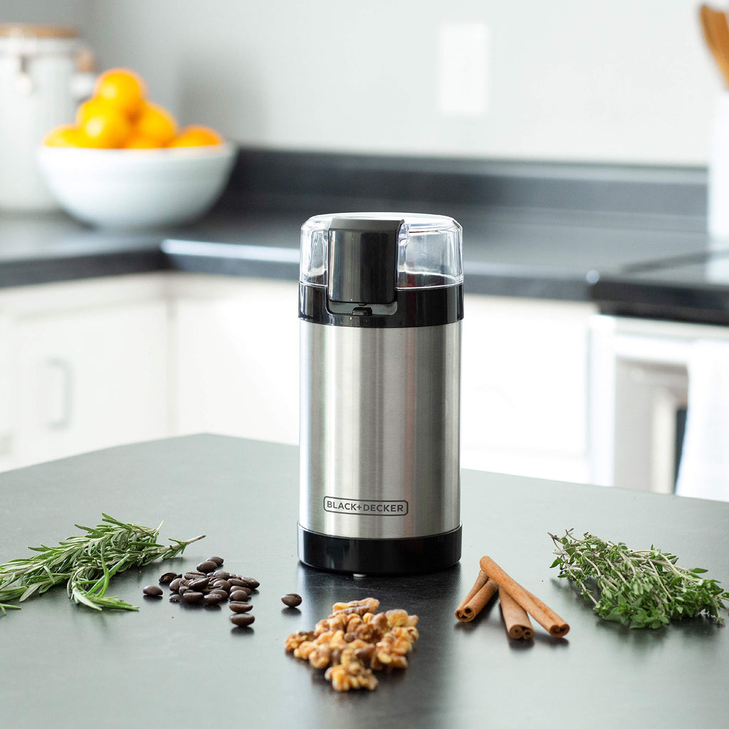 BLACK+DECKER One-Touch Coffee & Spice Grinder with Stainless Steel Blades