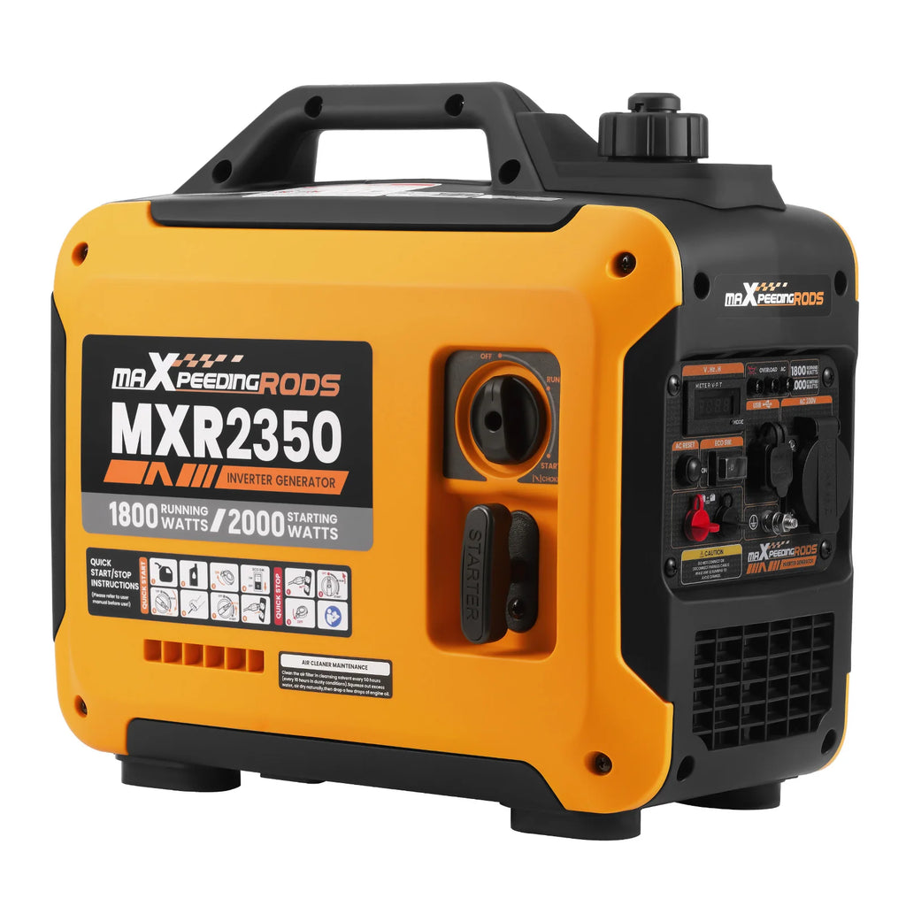 MAXPEEDINGRODS 2000W Inverter Generator Portable Generator Silent Camp Portable Power Generator for RV