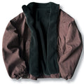 Winter Heavyweight Mens Jacket Japanese Vintage PU Coated Windproof Thick Fleece Lined Warm Distressed Streetwear Long Coat Male
