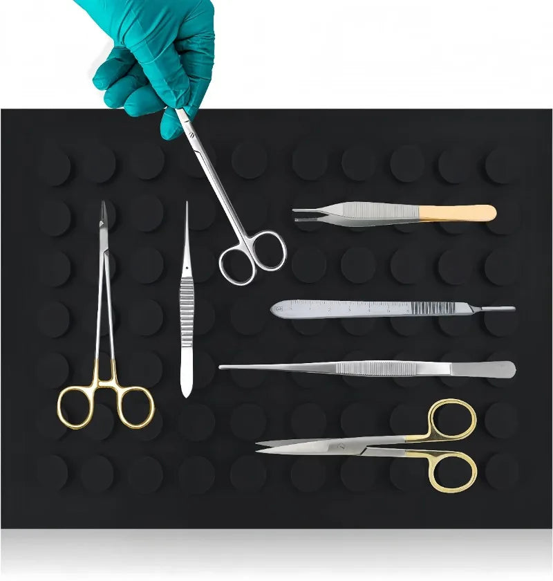 12X16" Magnetic Instruments Surgicals Mat Tool Attachments Mats Magnetic Silicone Tools Mats Pad Reusable Suitable 30X40CM